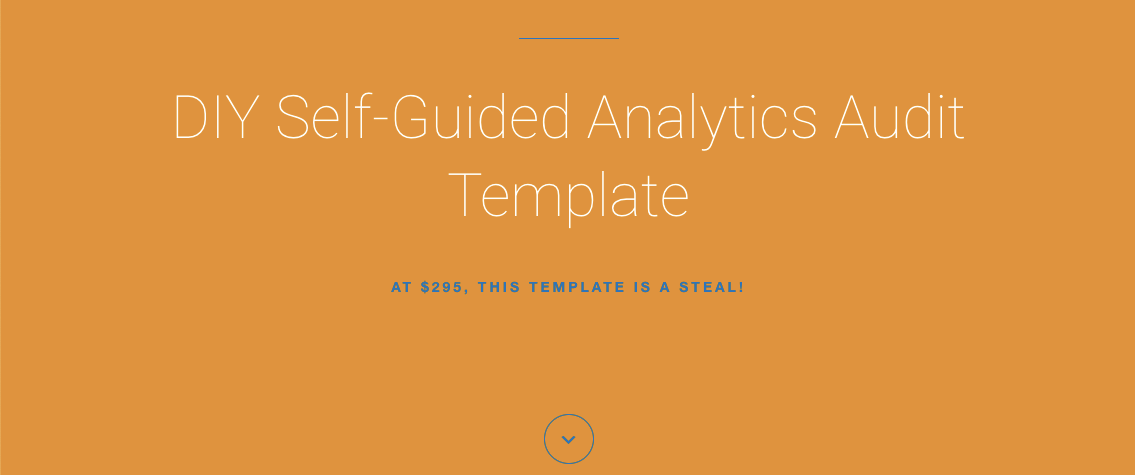 DIY Self-Guided Analytics Audit Template