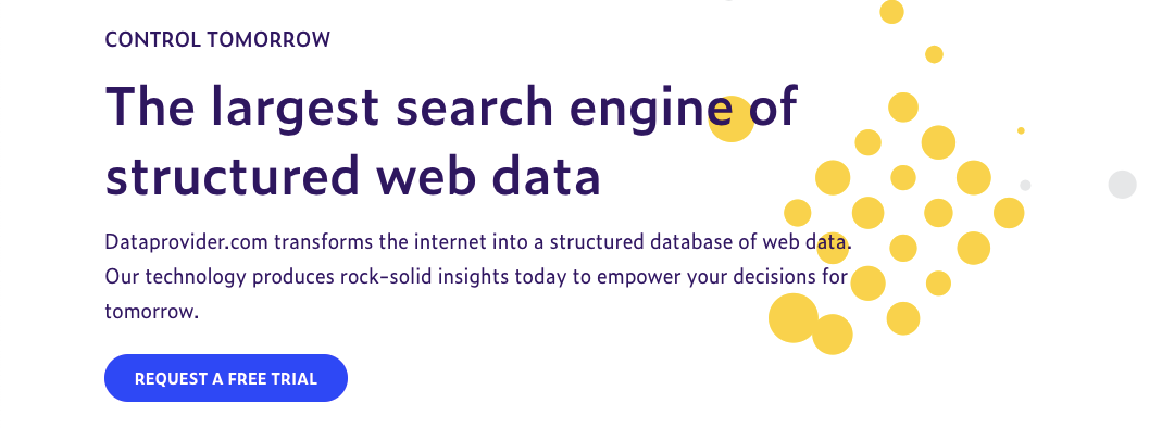 Data Provider homepage