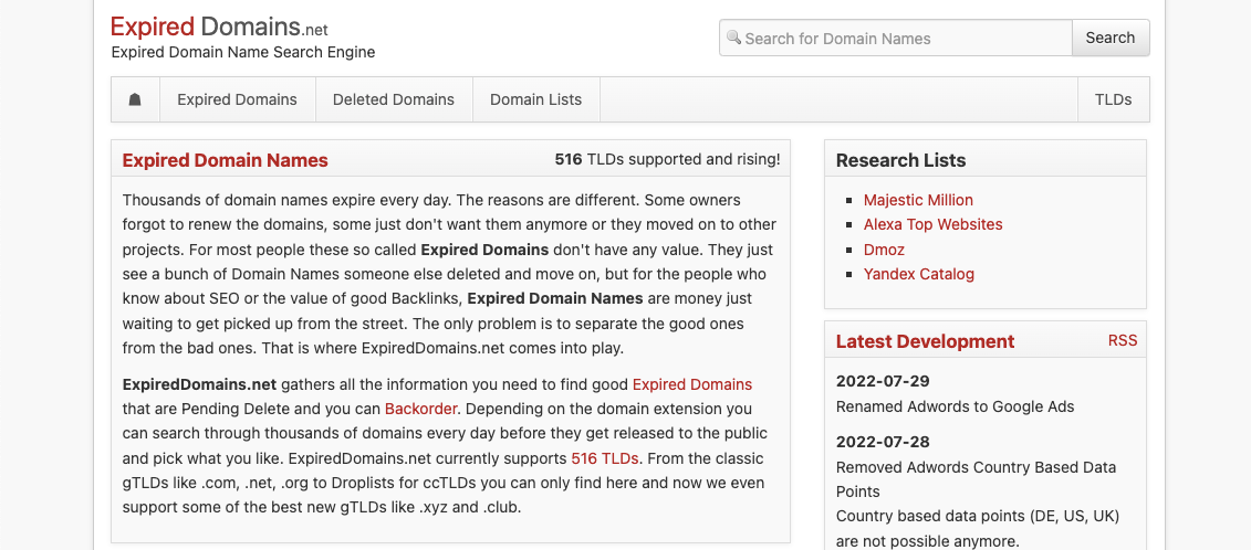 Expireddomains.net