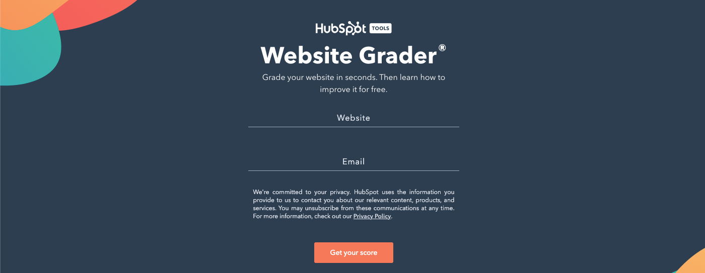 HubSpot Website Grader