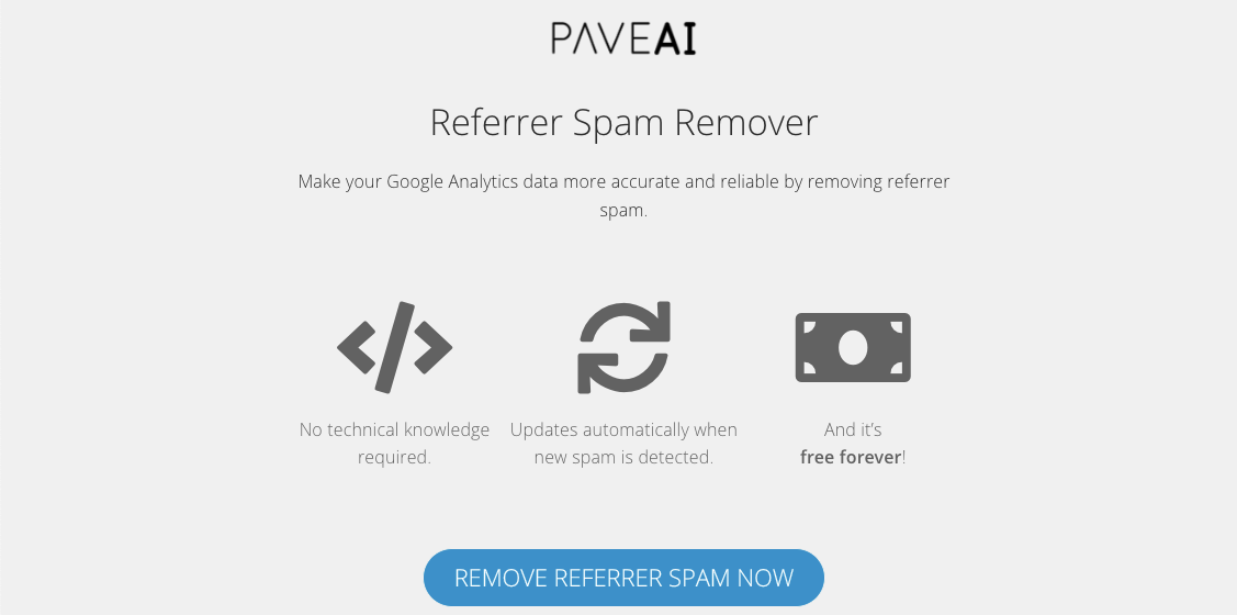 Referrer Spam Remover homepage