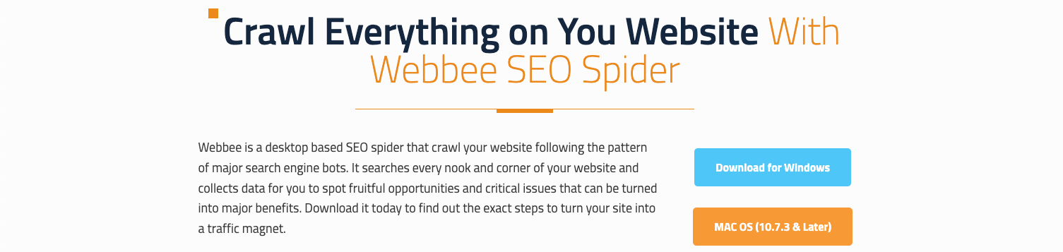 Webbee SEO Spider Tool