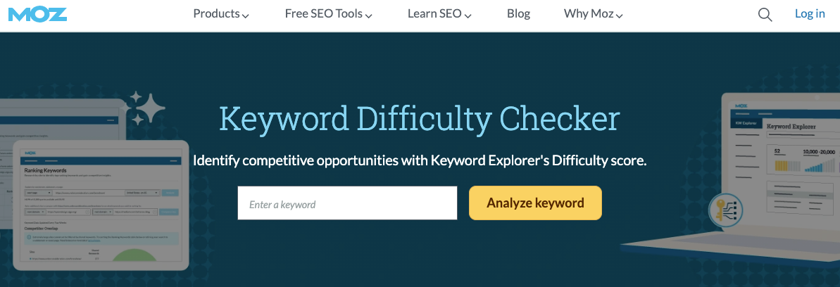 Moz Pro Keyword Explorer and SERP Analysis Tool