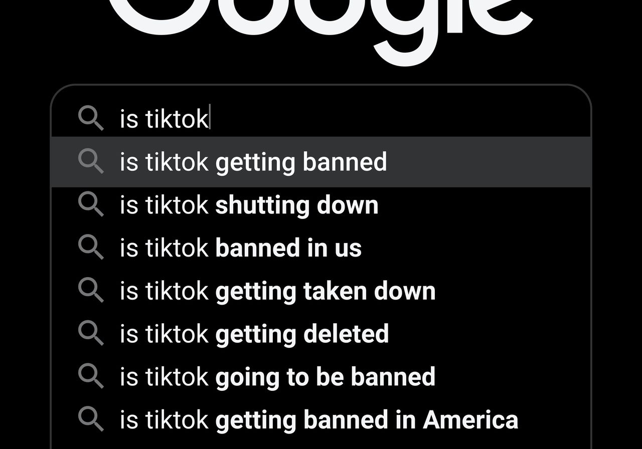 google search results for tiktok keyword