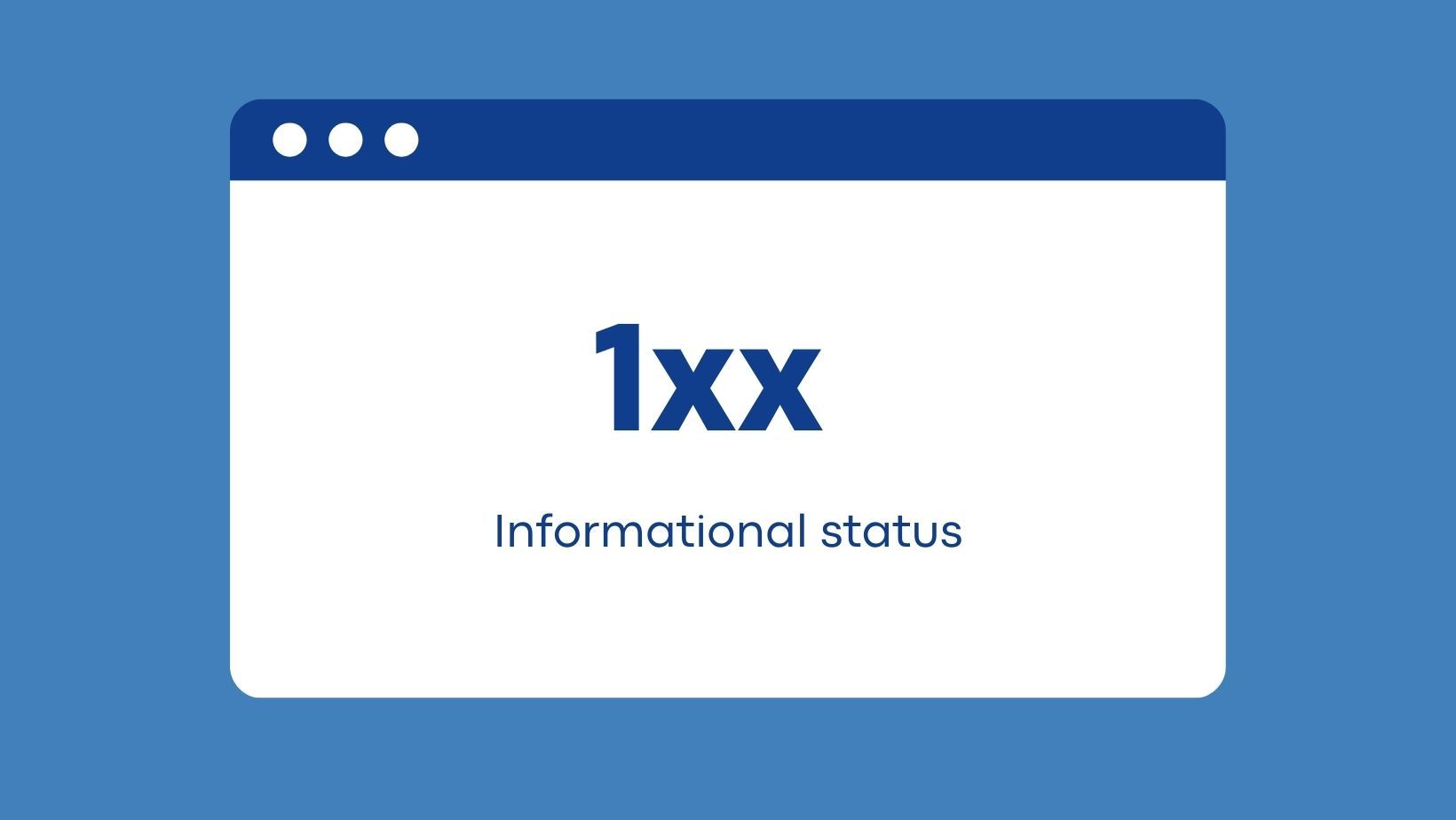 the view of informational status on browser