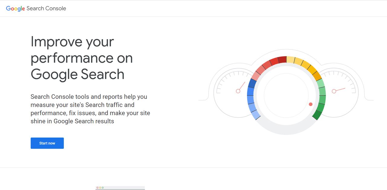 Google Search Console about page 