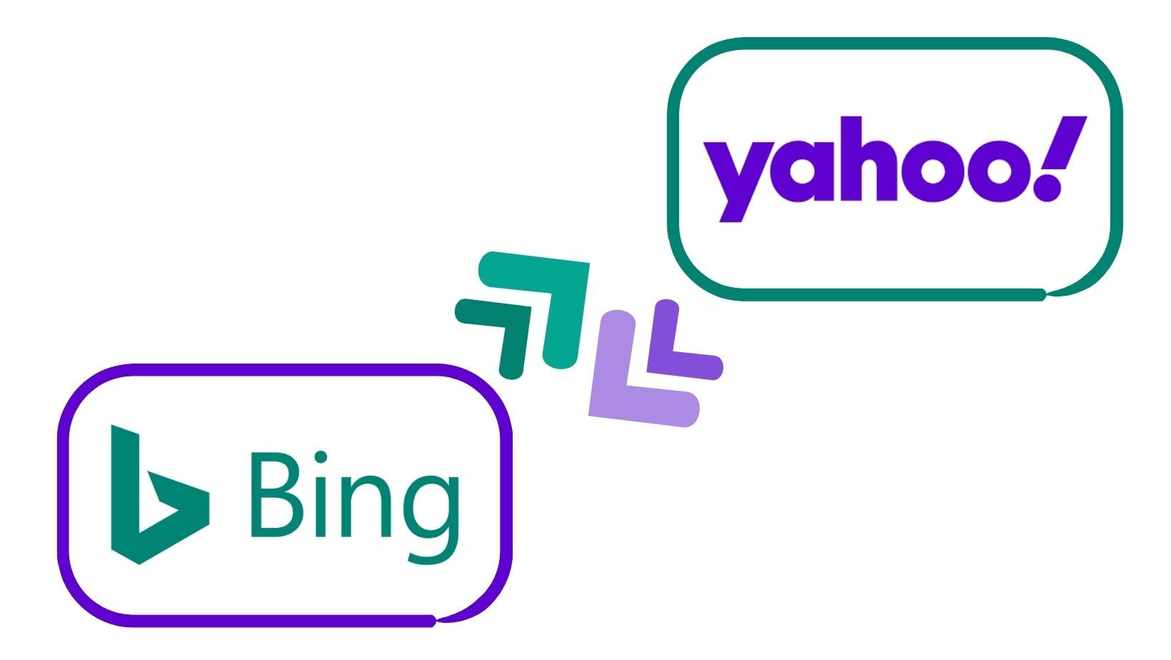 Yahoo and Bing's logos