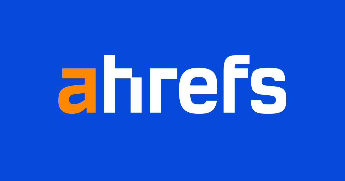 the logo of Ahrefs
