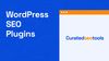 The cover image about the content title which is "WordPress SEO Plugins" and a browser shaped graphic element
