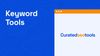 The cover image about the content title which is "Keyword tools" and a browser shaped graphic element