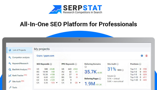 Serpstat SEO Product Tour, Reviews & More 2023